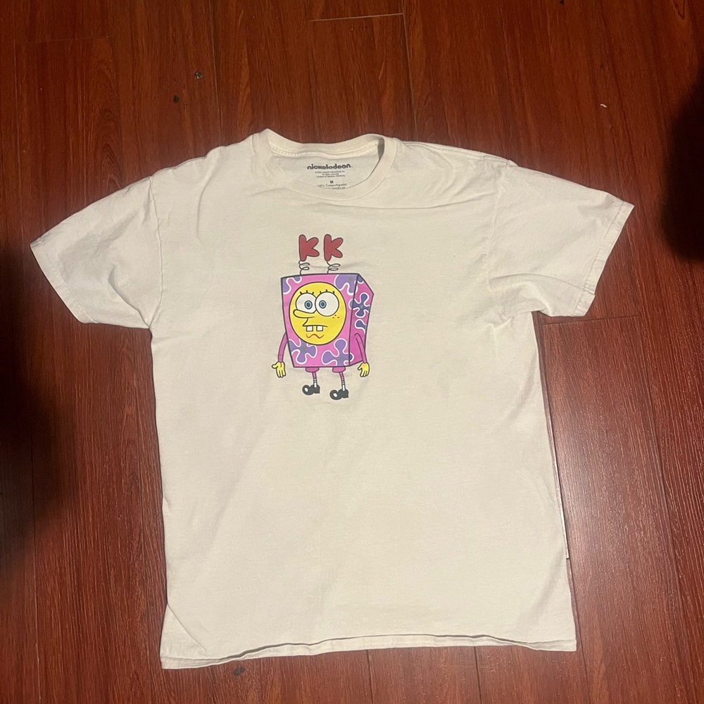Nickelodeon White T-Shirt with Cartoon Design
